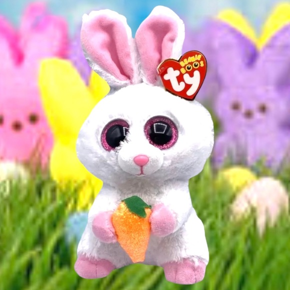 Ty Beanie Boos - BRUNCH the Easter Bunny Rabbit 6" (Exclusive) 2020 - Picture 1 of 6